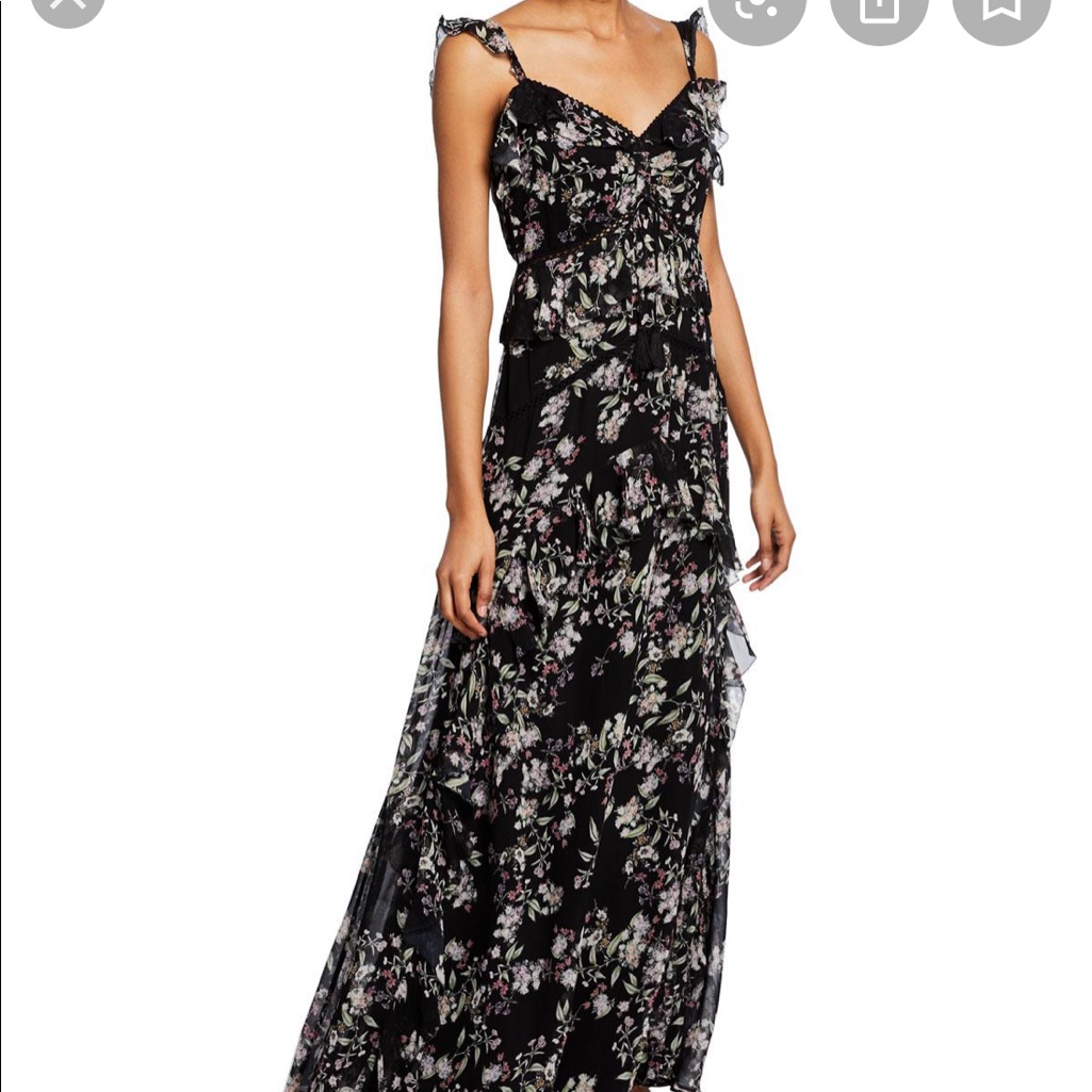 Love Sam Woodstock Ruffles Tiered Maxi Dress